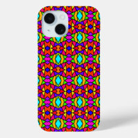 Rainbow Colours Patchwork Geometric Repeat Pattern