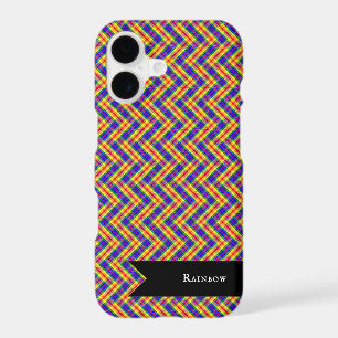 Rainbow Colours Plaid Tartan Pattern