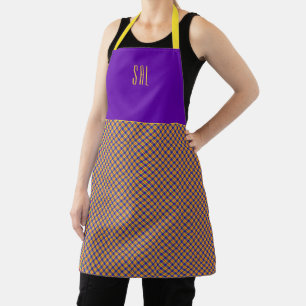 Rainbow Colours Plaid Tartan Pattern Apron