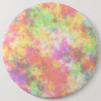 Rainbow Colours. Pretty, Colourful Clouds. 6 Cm Round Badge