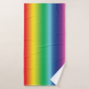 Rainbow colours Pride lgbtq lgbt queer gay flag Bath Towel Set