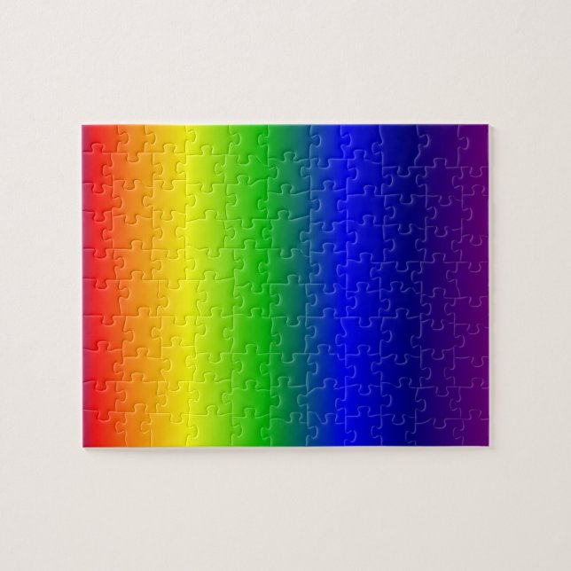 Rainbow Colours Puzzle With Gift Box (Horizontal)