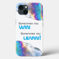 Rainbow colours shimmer bubbles funny quote