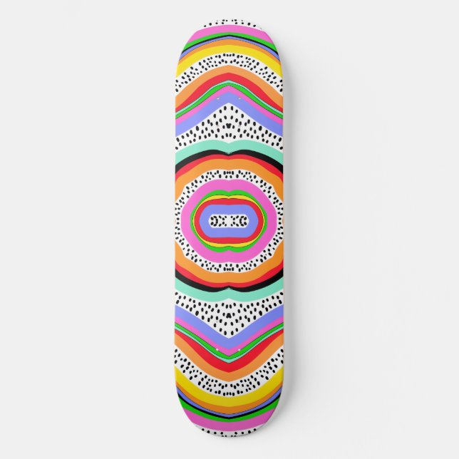 Rainbow Colours Skateboard (Front)