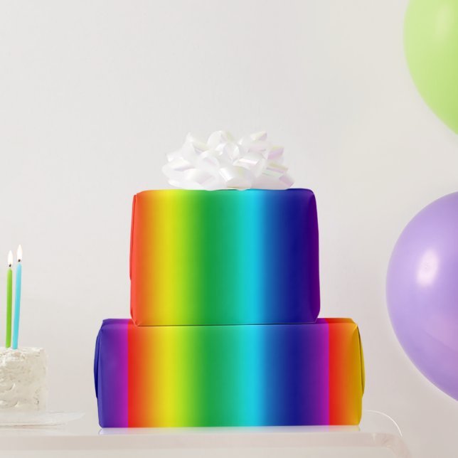 Rainbow Colours Spectrum  Wrapping Paper (Party Gifts)