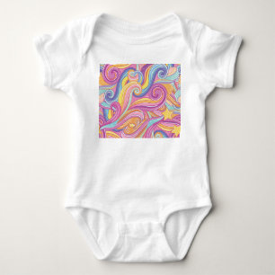 Rainbow Comet: Magical Dreamy Sky. Baby Bodysuit