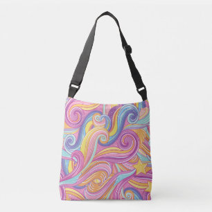 Rainbow Comet: Magical Dreamy Sky. Crossbody Bag