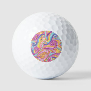 Rainbow Comet: Magical Dreamy Sky. Golf Balls