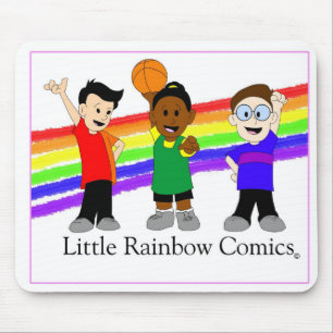 Rainbow Comics Trio Mouse Pad