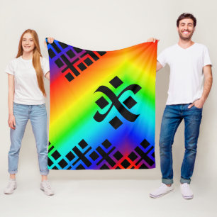 Rainbow Coming Out Fleece Blanket
