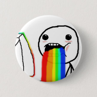Rainbow Computer Face Guy 6 Cm Round Badge