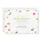 Rainbow Confetti Baby Shower Invite