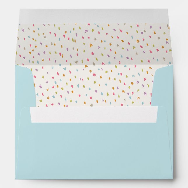 Rainbow Confetti Dot Envelopes (Back (Bottom))