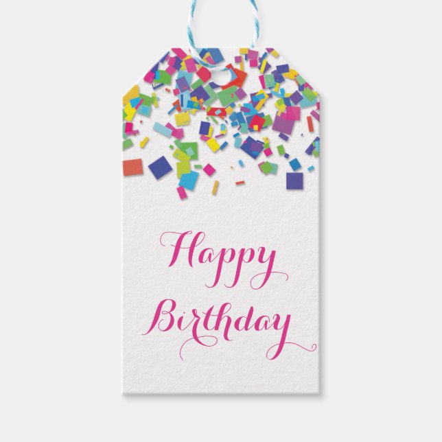 Rainbow Confetti | Gift Tag (Front)