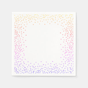 Rainbow Confetti Paper Napkins