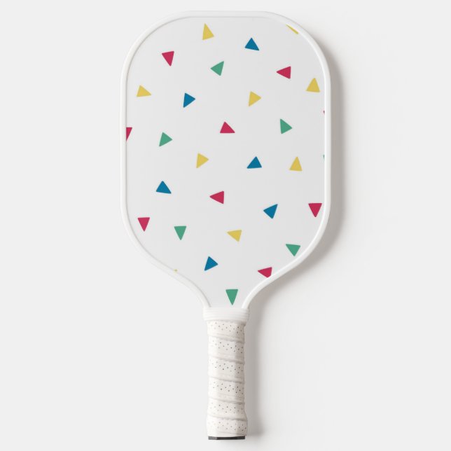 Rainbow Confetti Pickleball Paddle (Front)