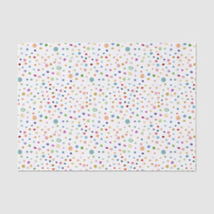 Rainbow Confetti Watercolor Dots Tissue Paper