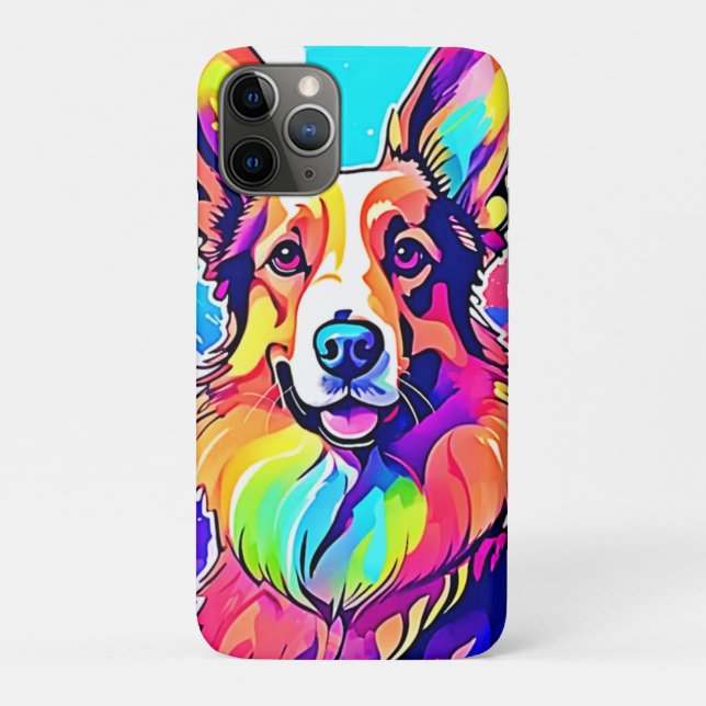 Rainbow Corgi: Pop Art Puppy Joy Case-Mate iPhone Case (Back)