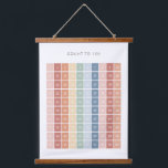 Rainbow Counting Chart 1-100 Classroom Decor Hanging Tapestry<br><div class="desc">Help your child count to 100 with this colourful poster! Decorate a wall in your little one's nursery,  bedroom,  or playroom with this educational tapestry to encourage learning everyday. Change the language of the title using the template features.</div>