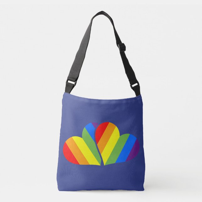 Rainbow Couple Mini Tote Bag (Front)