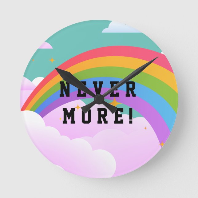 Rainbow Covenant Round Clock (Front)