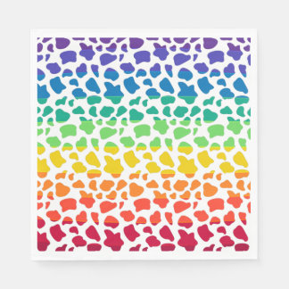 Rainbow Cow Pattern Napkin