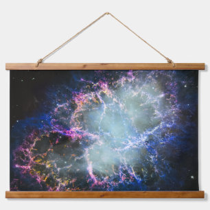 Rainbow Crab Nebula Hanging Tapestry
