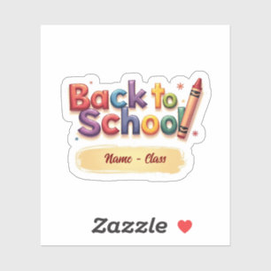 Rainbow Crayon Back to School Design