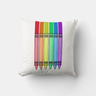 Rainbow Crayon Cushion