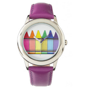 Rainbow Crayons Artist Art Teacher Pride Watch