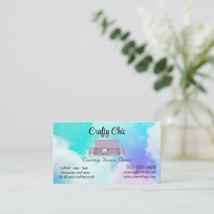 Rainbow Cricut Crafting Business Card