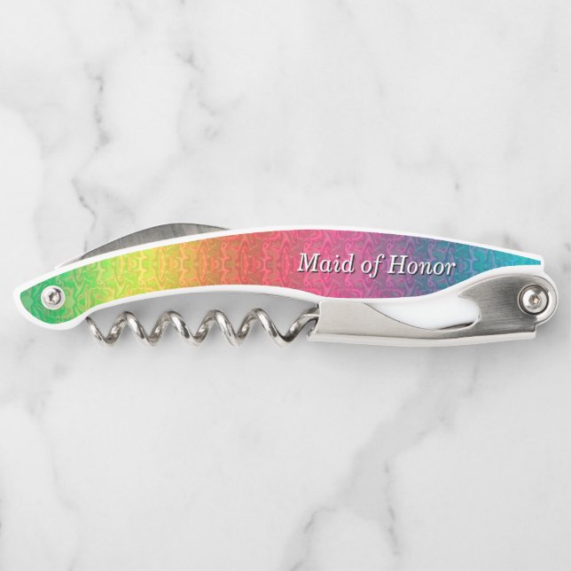[Rainbow Crinkle Wedding] Colourful Corkscrew (Back)