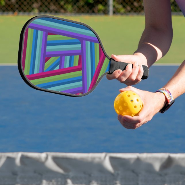 Rainbow Crisscross  Pickleball Paddle (Insitu)