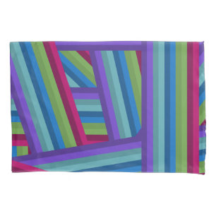 Rainbow Crisscross Pillowcase