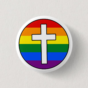 Rainbow Cross Button