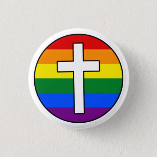 Rainbow Cross Button