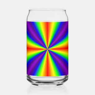 Rainbow Cross Can Glass