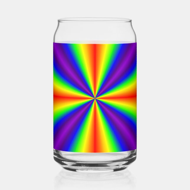 Rainbow Cross Can Glass (Front)