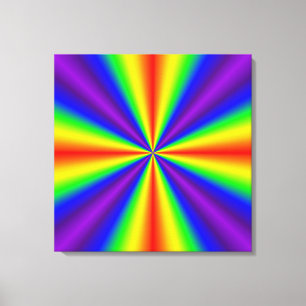 Rainbow Cross Canvas Print