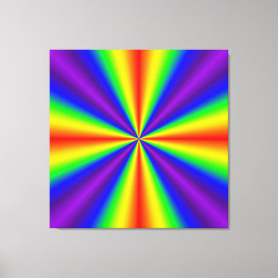 Rainbow Cross Canvas Print