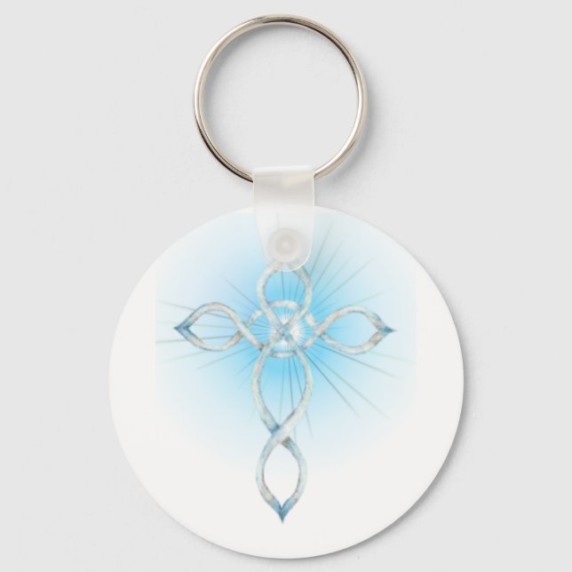 Rainbow Cross Key Ring (Front)