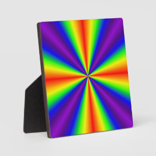 Rainbow Cross Plaque