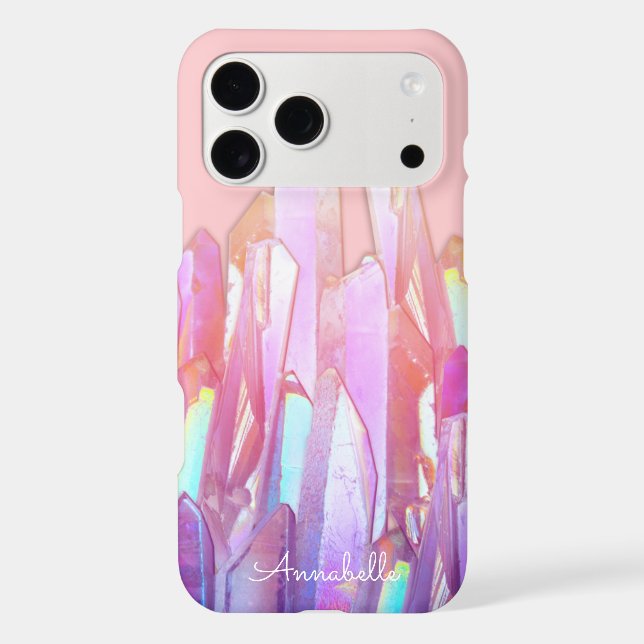 Rainbow Crystals on Pink (Back)
