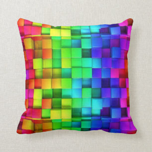 Rainbow Cubes Cushion