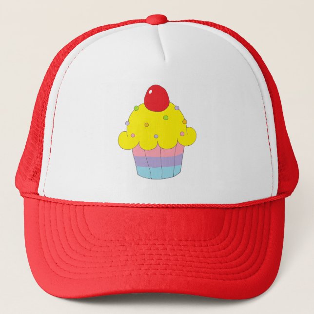 Rainbow Cupcake Trucker Hat (Front)