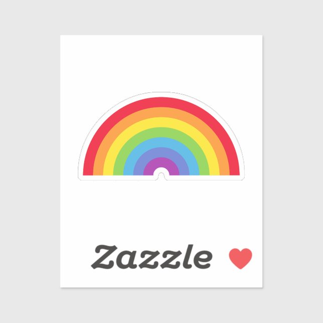 Rainbow Custom-Cut Vinyl Sticker (Sheet)