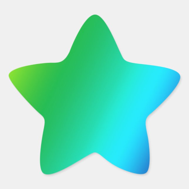 rainbow custom design star sticker (Front)