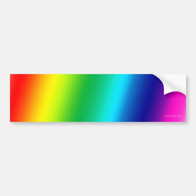 Rainbow (Customisable!) Bumper Sticker (Front)