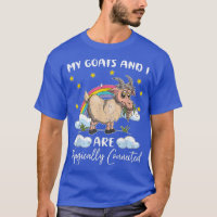 Rainbow Cute Goat Lover Farmer Farm Animal Goat 