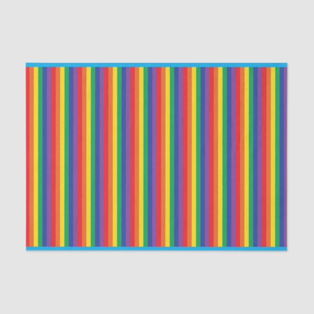 Rainbow Cute Kid's Birthday Party Tissue Paper (Front)
